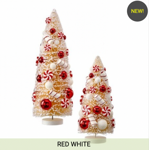 12-16" SUGAR/SPICE CANDY TREE SET OF 2-0