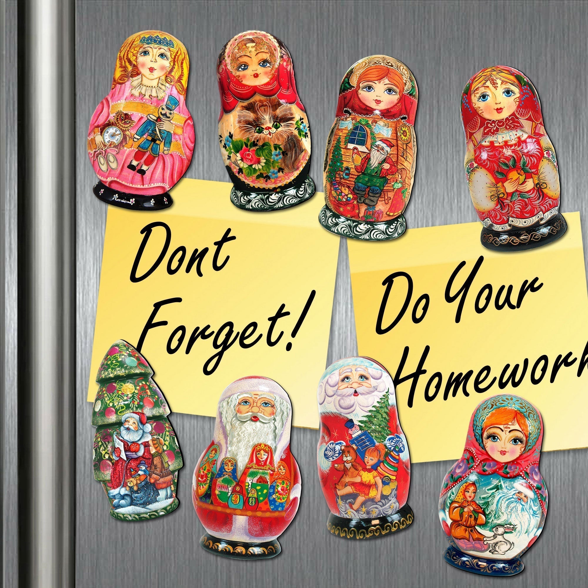 We Are The Family Shaped Refrigerator Magnets Set of 3 by Jamie Mills-Price